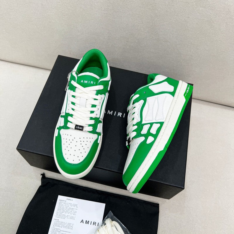 AMIRI Classic Low | Green & White Leather Sneaker