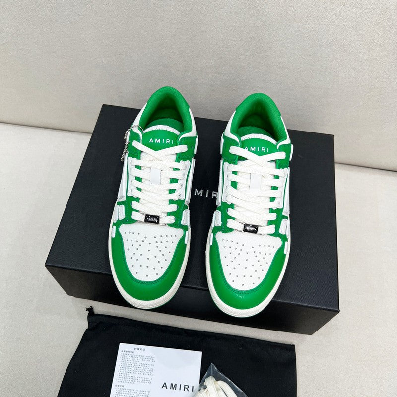 AMIRI Classic Low | Green & White Leather Sneaker