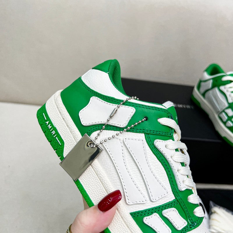 AMIRI Classic Low | Green & White Leather Sneaker