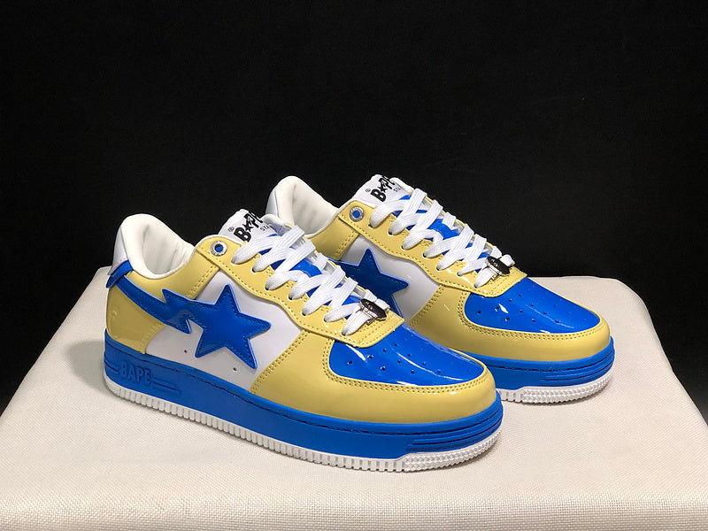 BAPE STA Low | Blue Yellow White Patent | EU 36–45