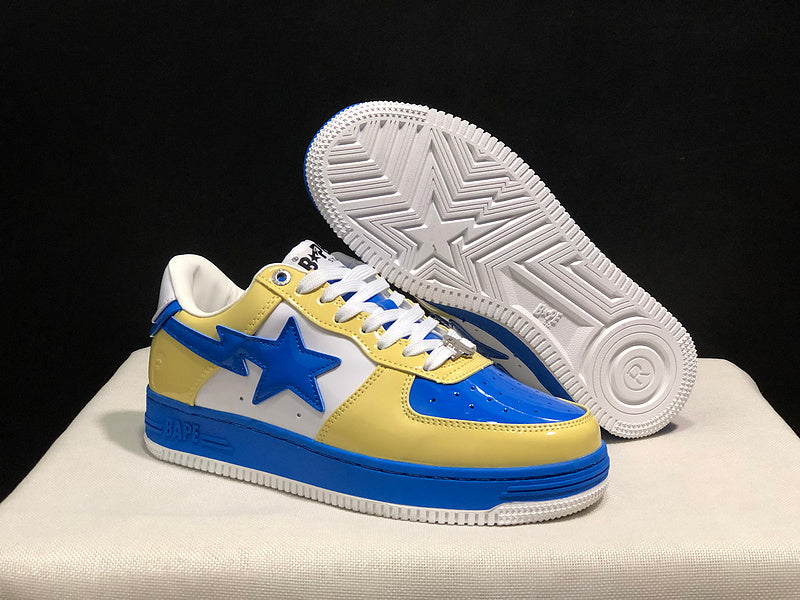 BAPE STA Low | Blue Yellow White Patent | EU 36–45