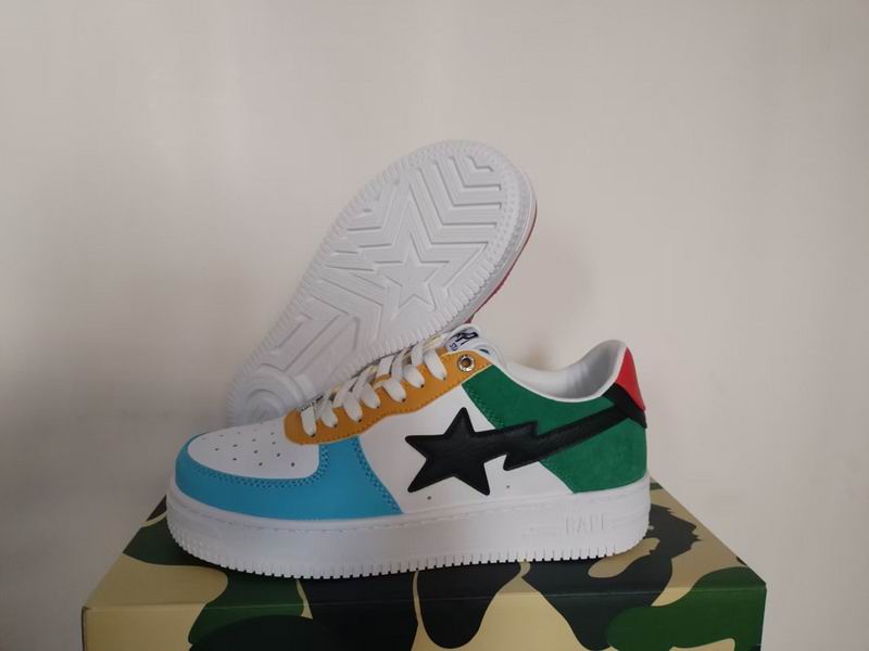 BAPE Sta Low 'Multi-Color Pack' — Patchwork / Black Red / Red Blue