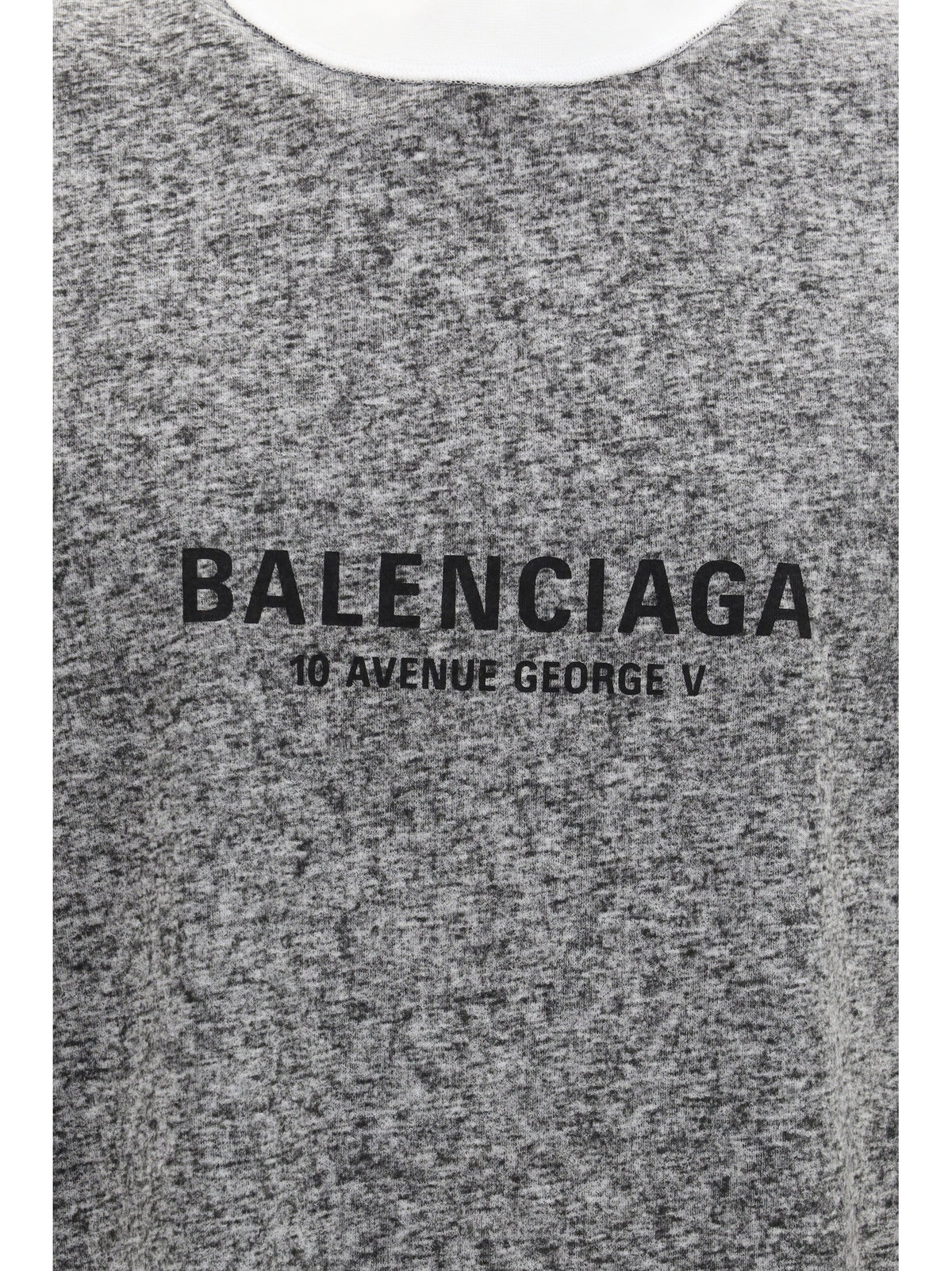 Balenciaga Oversized Mélange T-shirt Black Men