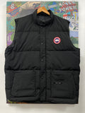 Canada Goose Black Red Logo Puffer Vest