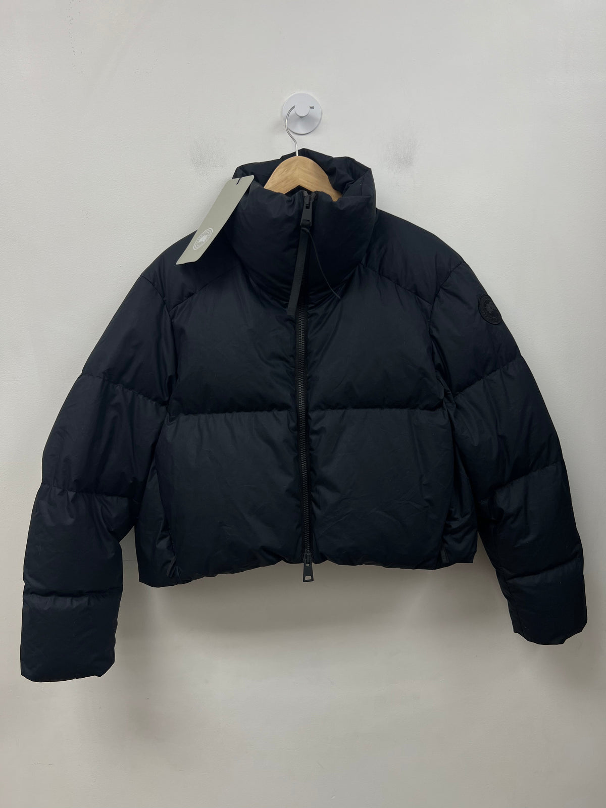 Canada Goose Black Garnet Cropped Puffer Jacket