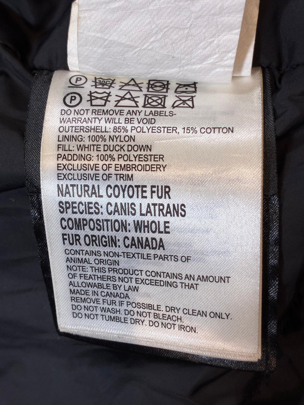 Canada Goose Olive Long Fur Parka Jacket