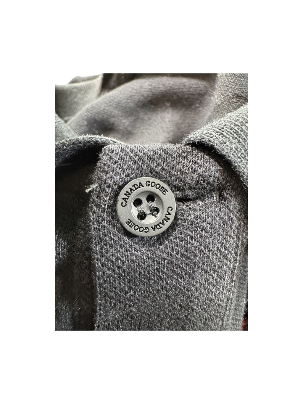 Canada Goose Logo Black & Red Polo Shirt