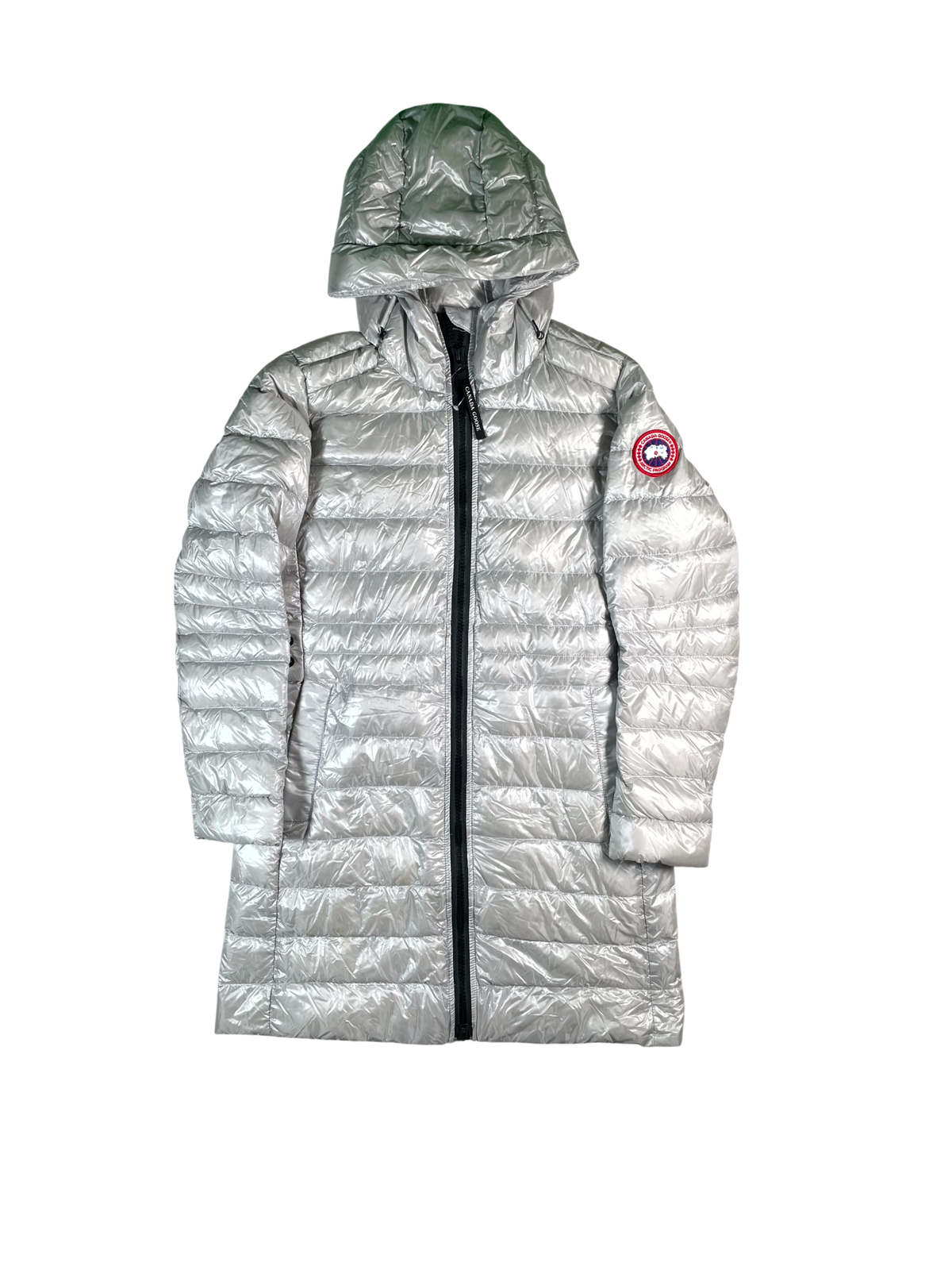 Canada goose Women's Long Silver Coat