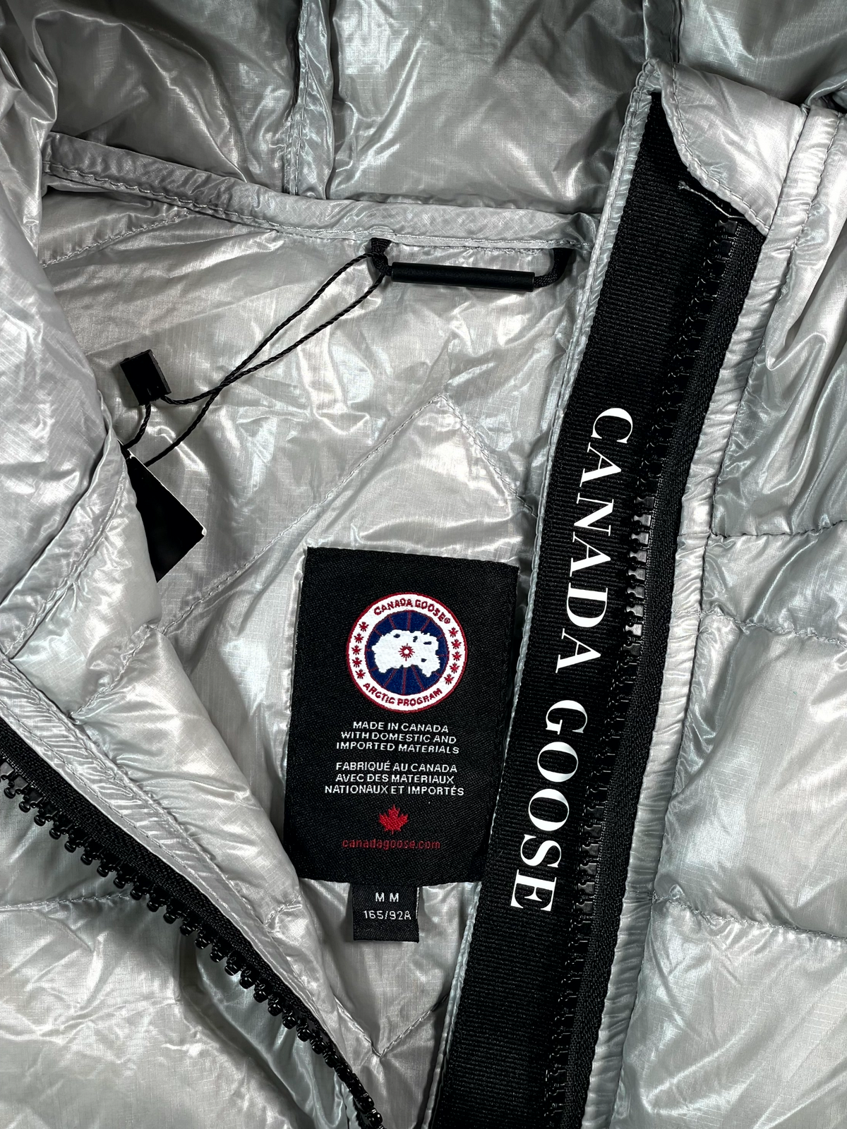 Canada goose Women's Long Silver Coat