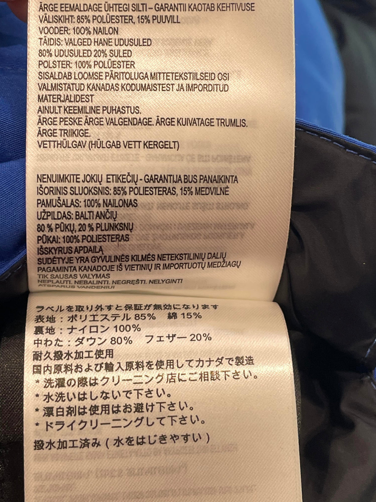 Canada Goose Blue Vest