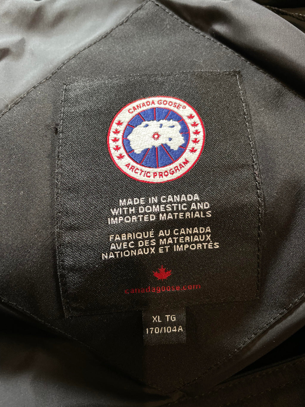 Canada Goose Women's Expedition Black Parka Jacket