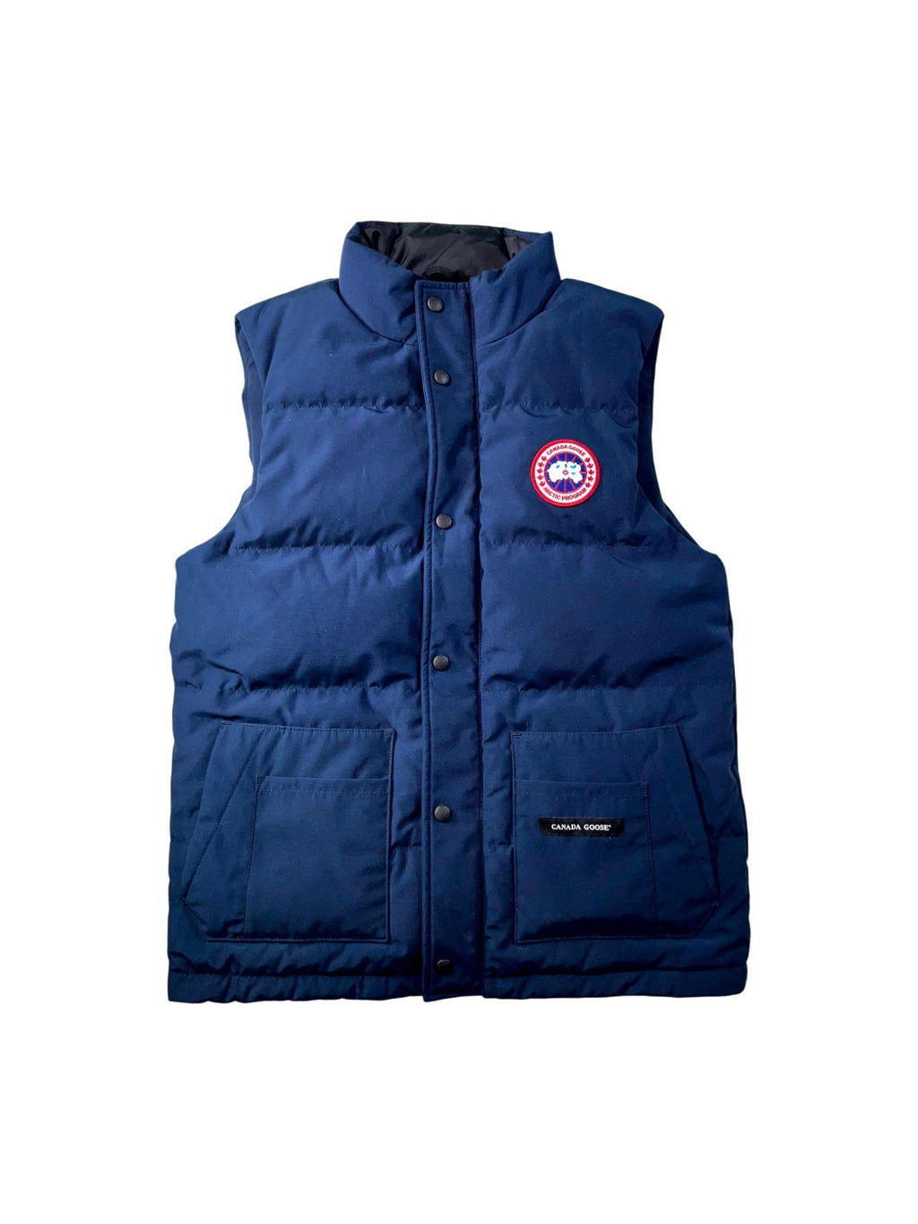 Canada Goose Logo Navy, Red  Puffer Vest