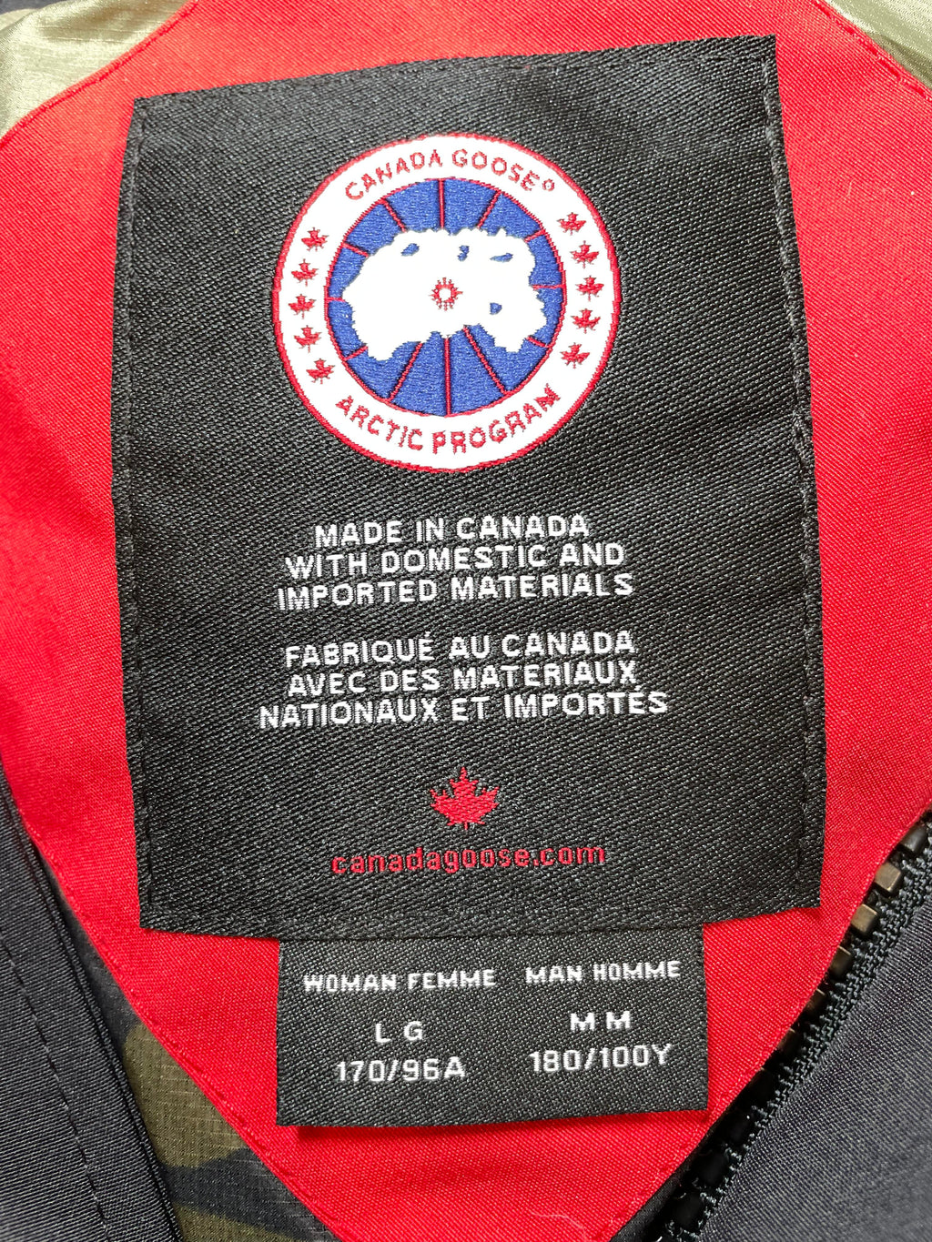 Canada Goose Red & Blue Camo Vest