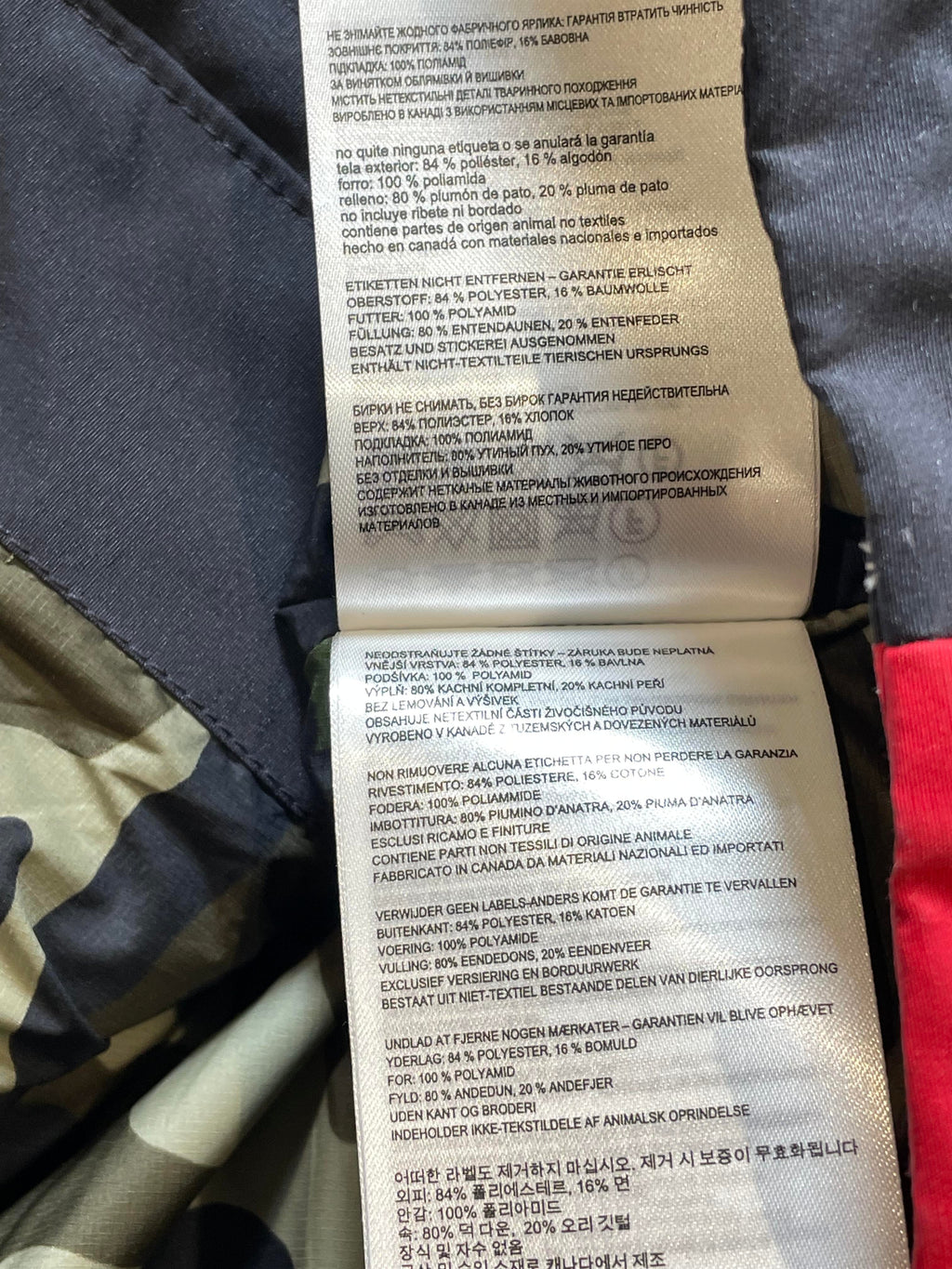 Canada Goose Red & Blue Camo Vest