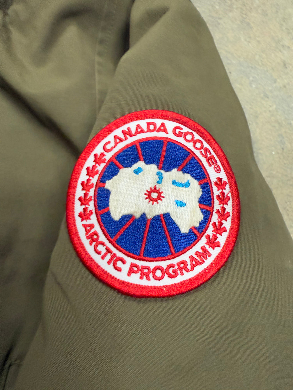 Canada Goose Women's Long Olive Coat