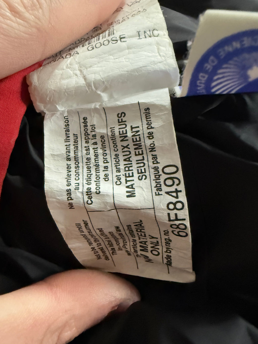 Canada Goose Fur Red Bomber Jacket