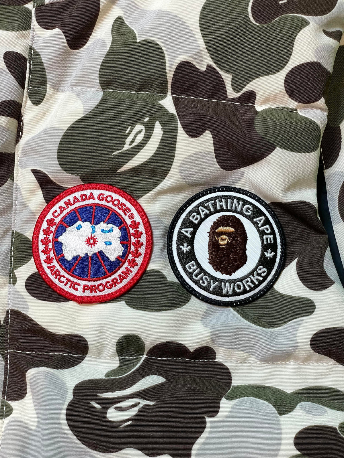 Canada Goose x BAPE Grey Camo Padded Vest