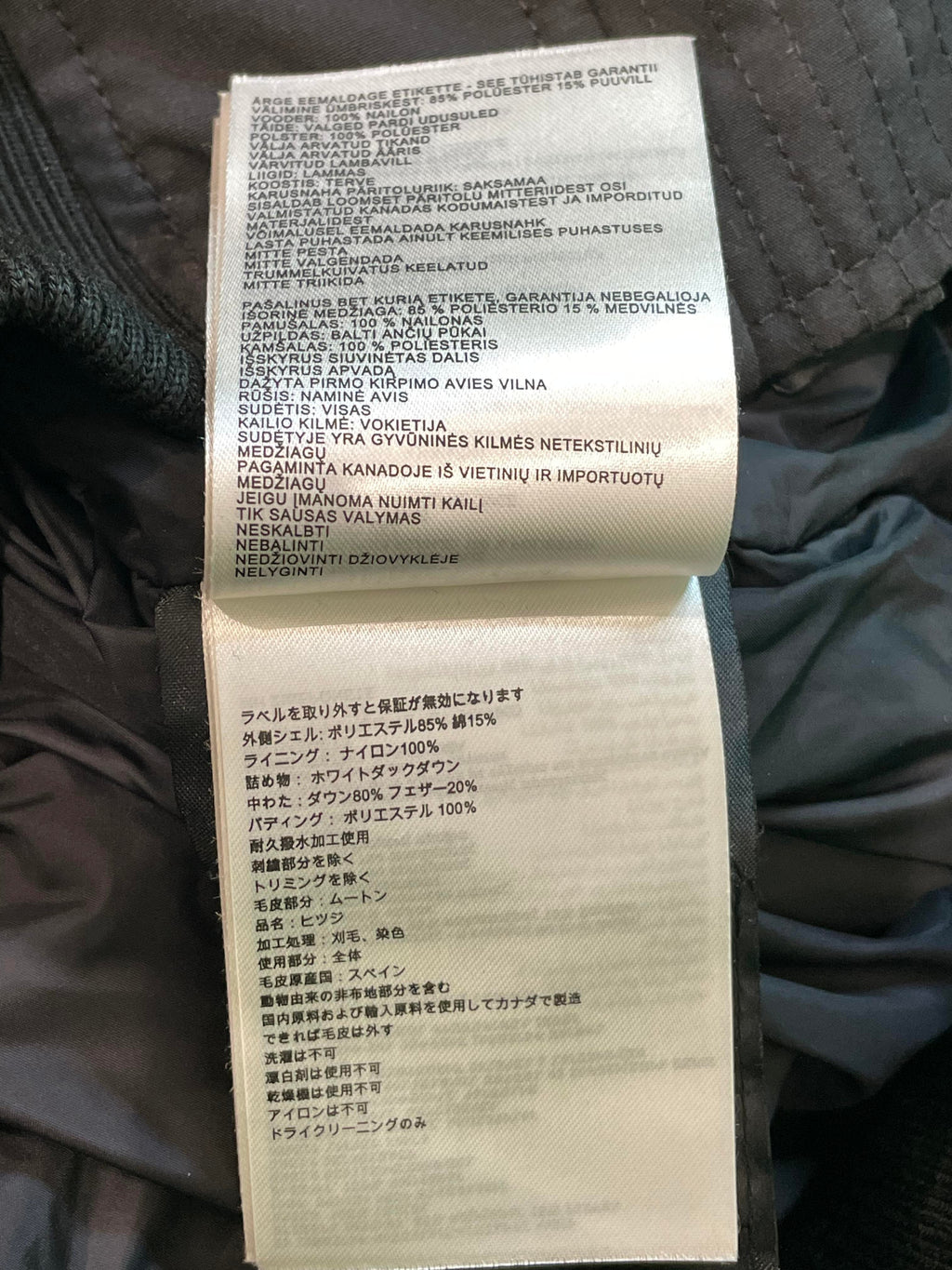 Canada Goose "Chateau" Black Parka