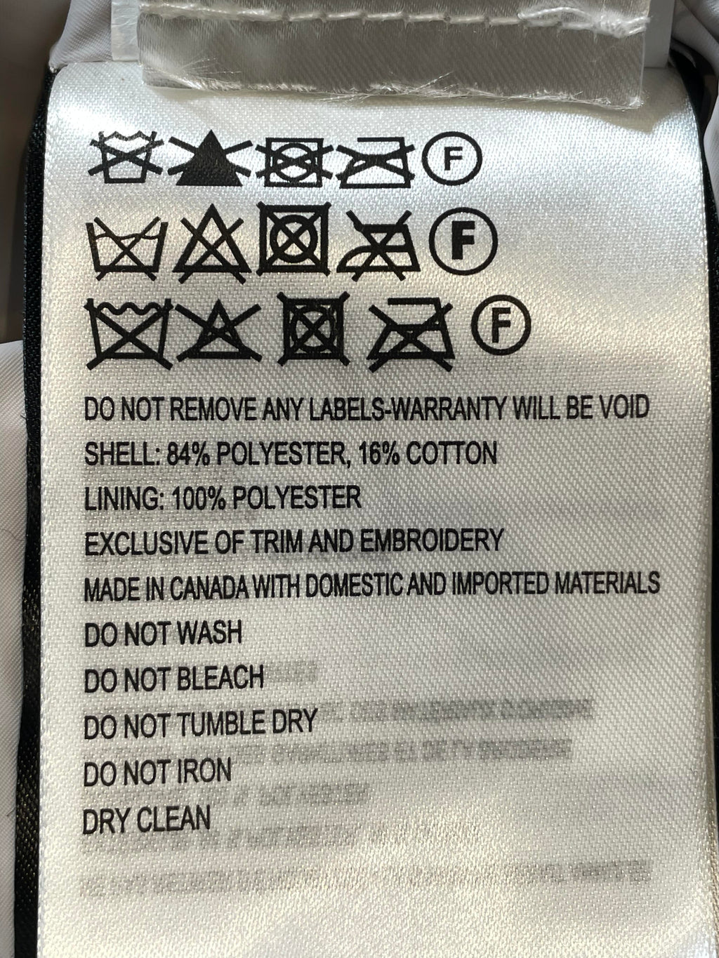 Canada Goose White Tactical Cargo Vest