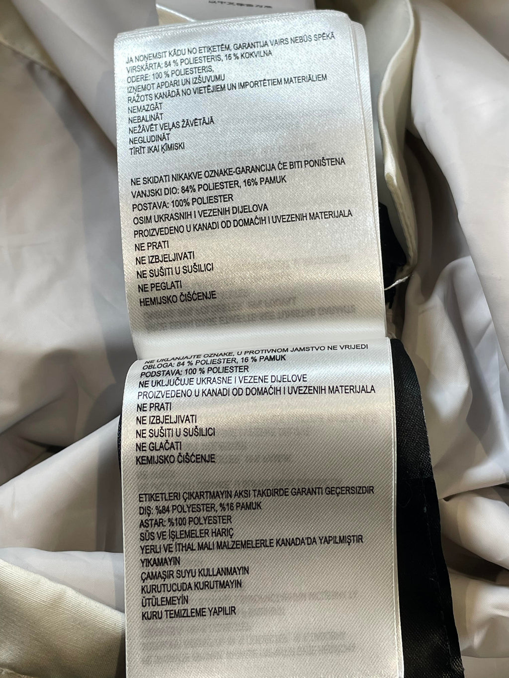 Canada Goose White Tactical Cargo Vest