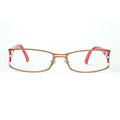 JF Rey Semi Rimless Pink And Brown Rimless Glasses