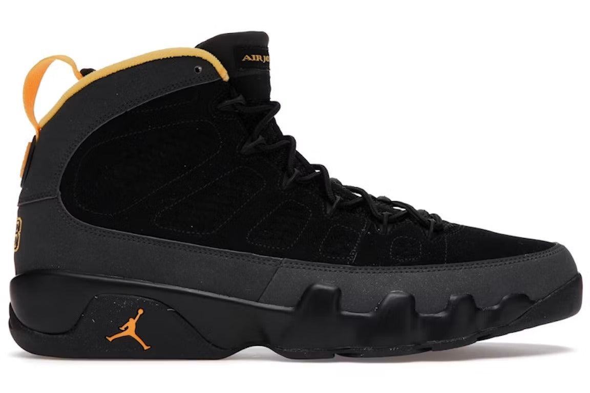 Air Jordan 9 Retro Dark Charcoal University Gold