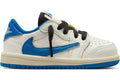 Air Jordan 1 Retro Low OG SP Fragment x Travis Scott Sail Military Blue (TD)