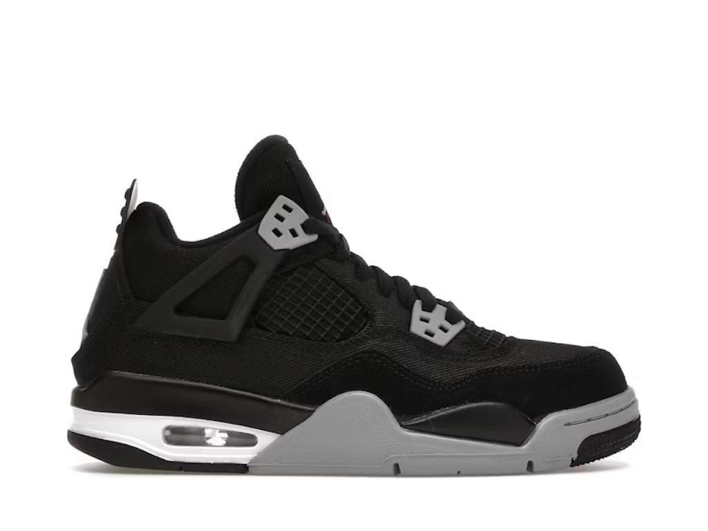 Air Jordan 4 Retro Black Canvas (GS)