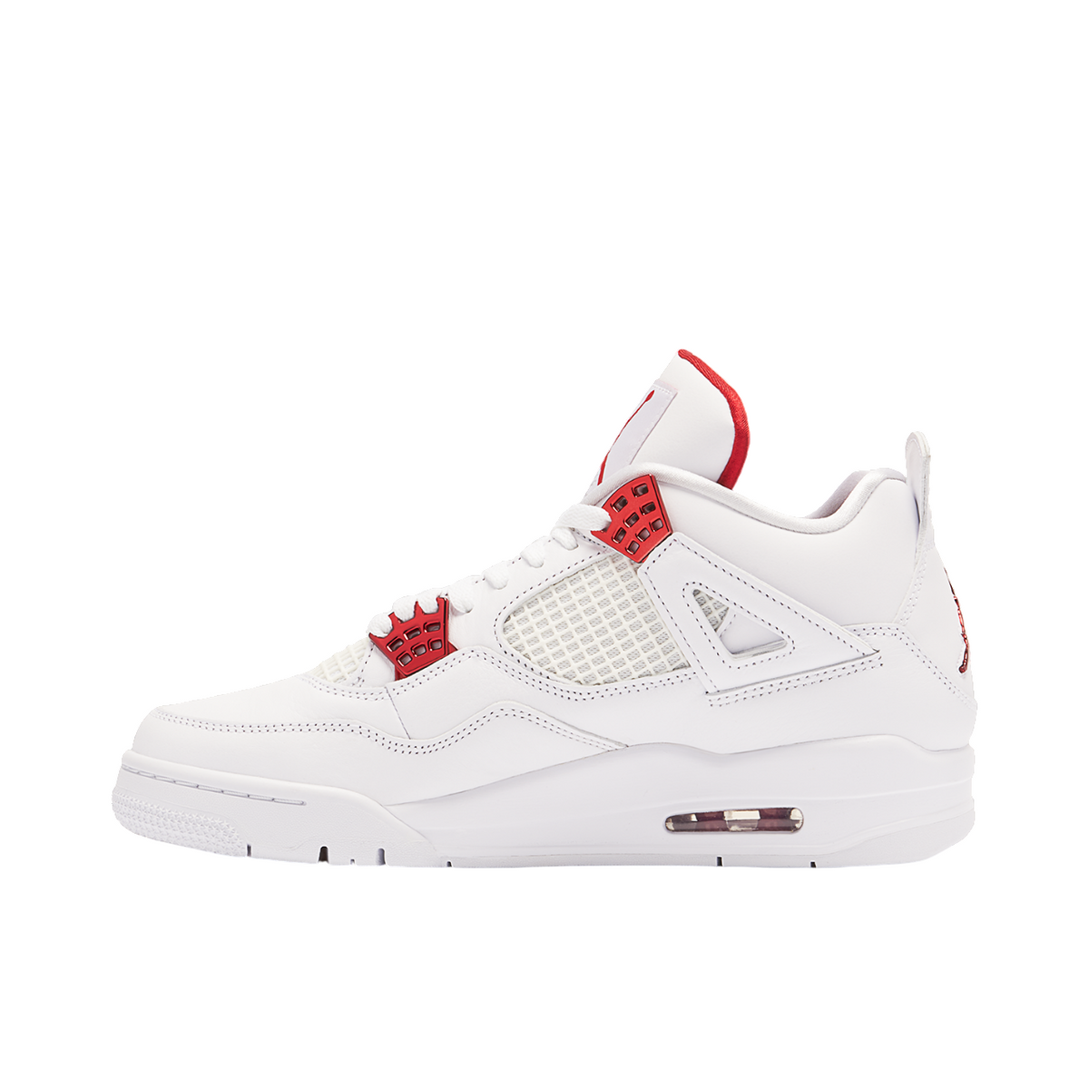 Jordan 4 Retro Metallic White Red