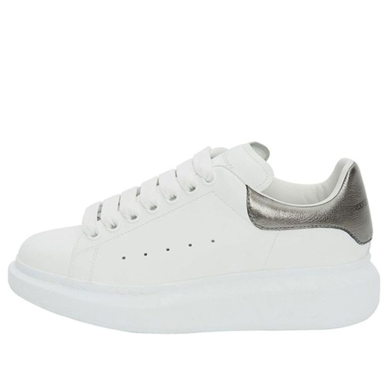 (WMNS) Alexander McQueen Oversized Sneaker 'Bleach White Silver' 553770WHFBU9042 #
