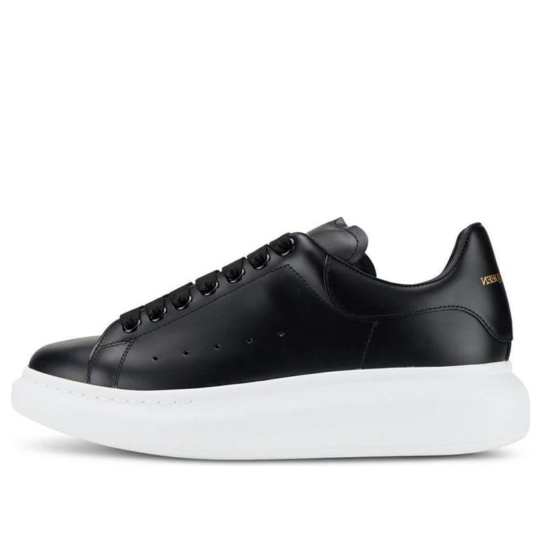 Alexander McQueen Oversized Sneaker 'Black White Sole' 553680WHGP51000 #