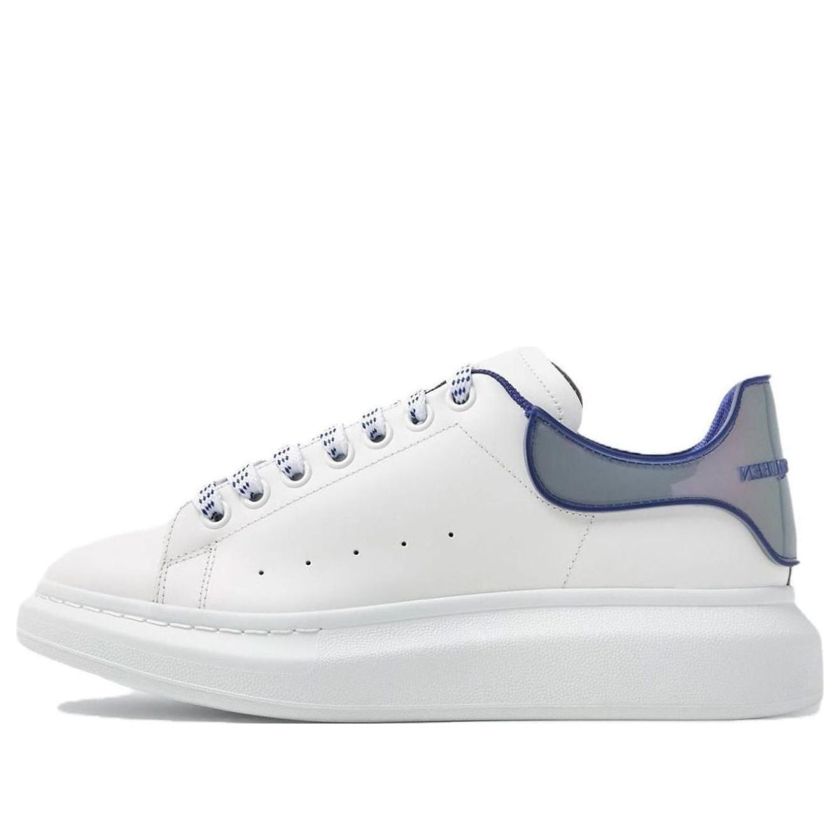 Alexander McQueen Oversized Sneakers 'White Blue Iridescent' 757704WIE868710 #