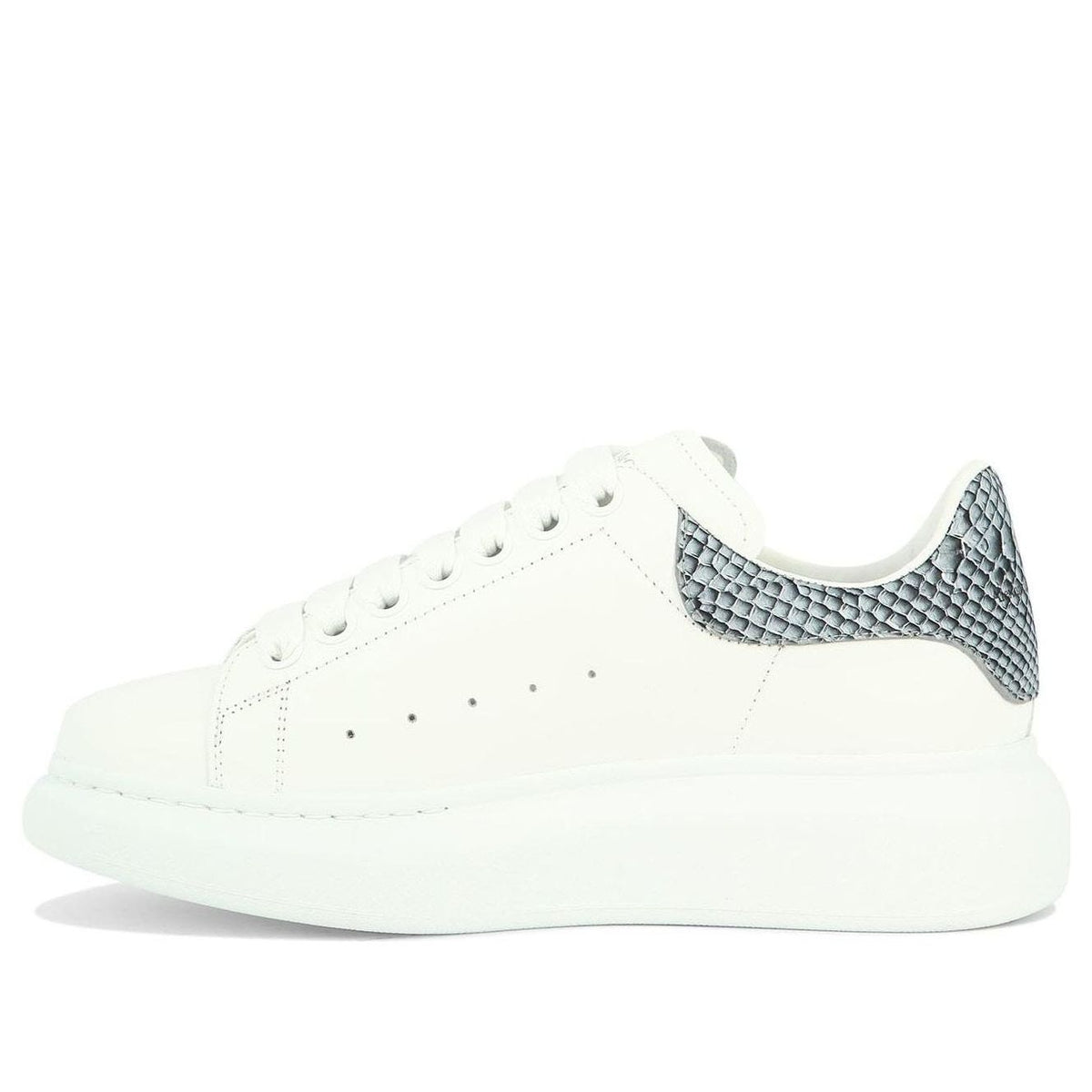 (WMNS) Alexander McQueen Oversized Shoes 'White Ice Snake' 718139WIE838857 #