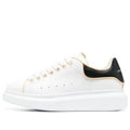 (WMNS) Alexander McQueen Oversized Leather Sneakers 'White Black' 733003WHJE58808 #