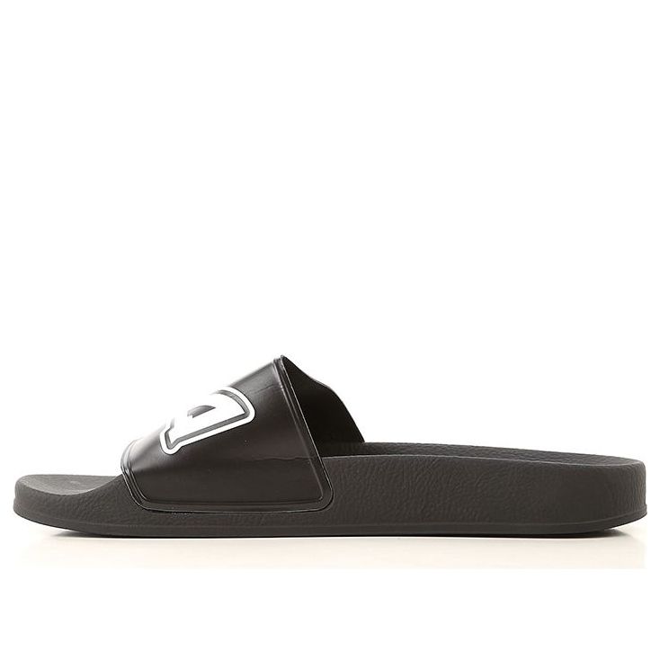 Alexander McQueen Logo Sandals Black/White 547040-R2587-1006 #