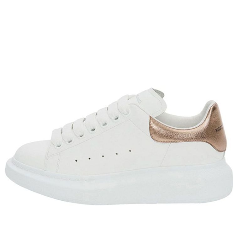 (WMNS) Alexander McQueen Oversized Sneaker 'White Rose Gold' 553770WHFBU9053 #