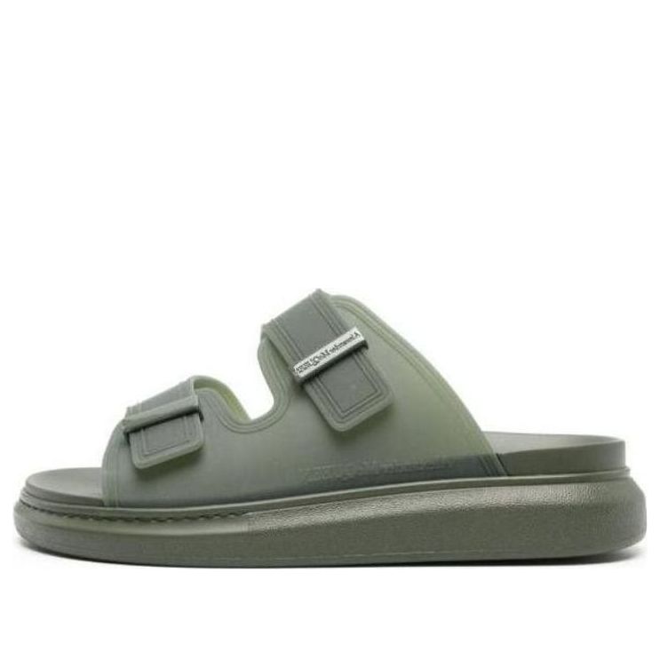Alexander McQueen Hybrid Sandals 'Olive' 663563W4TM63211 #