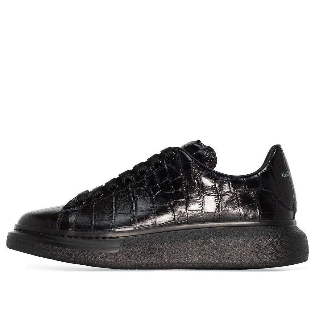 Alexander McQueen Oversized Sneaker 'Croc Black' 553680WIAY01000 #