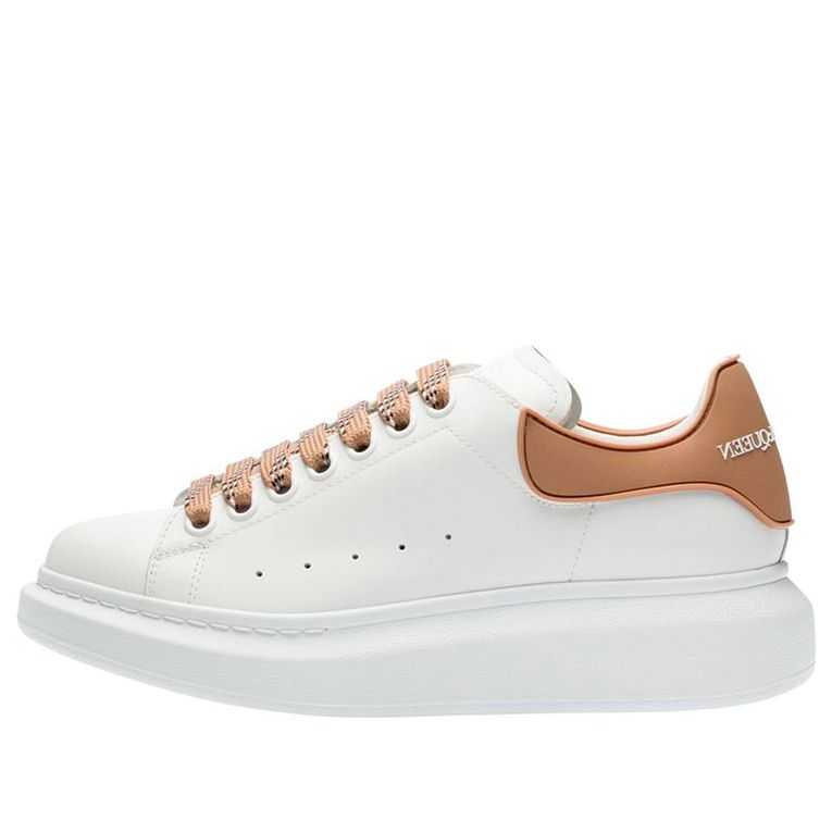 (WMNS) Alexander McQueen Oversized Sneaker 'White Copper' 621056WHXMT9252 #
