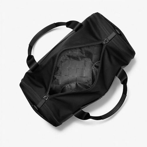 NWT Michael Kors Lautner Duffel Bag with Adjustable Strap In Black