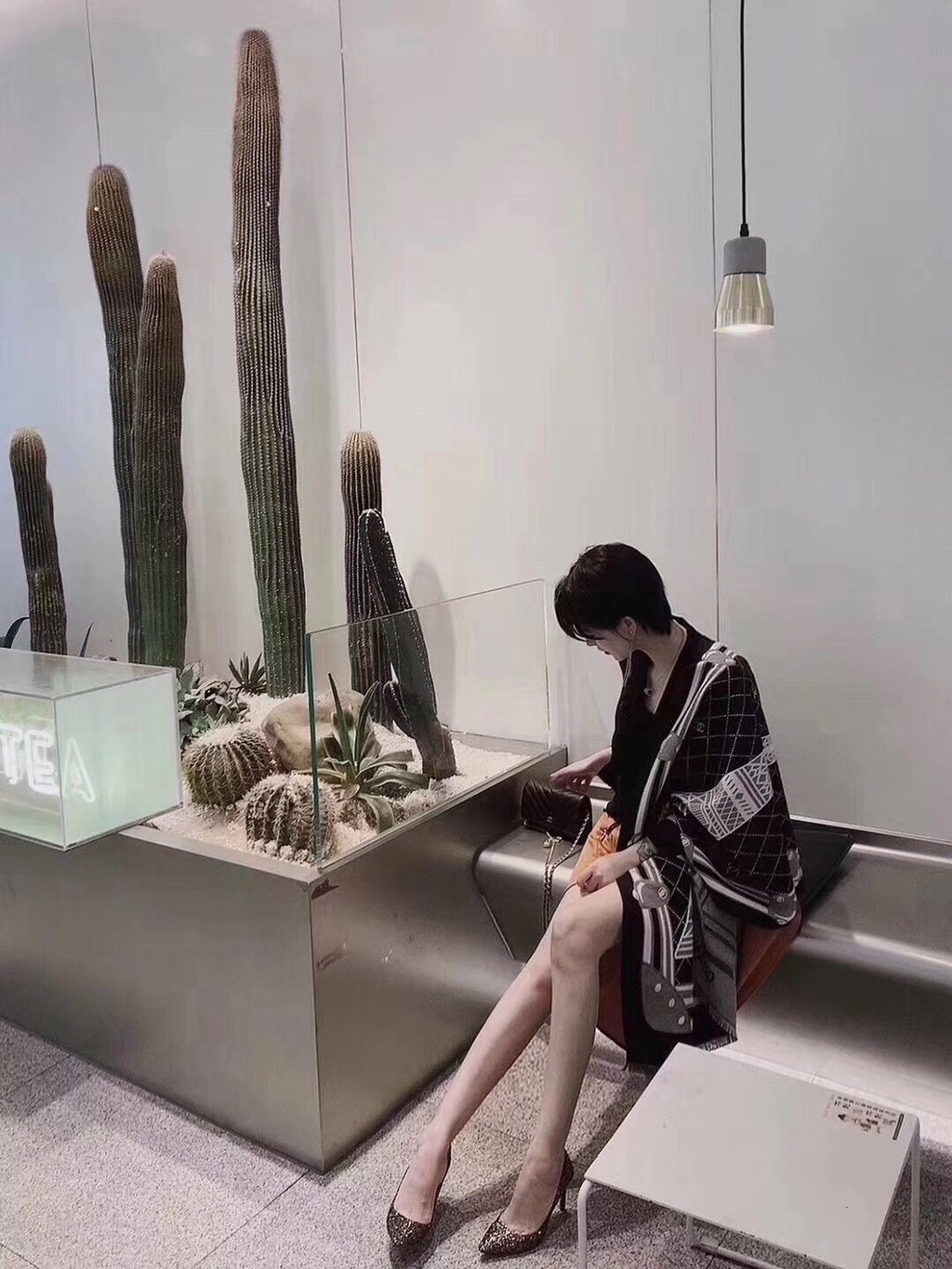 Chanel Eiffel Tower Pattern Scarf