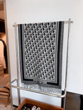 Dior Contrast-Border Monogram Scarf - 65 x 180 cm
