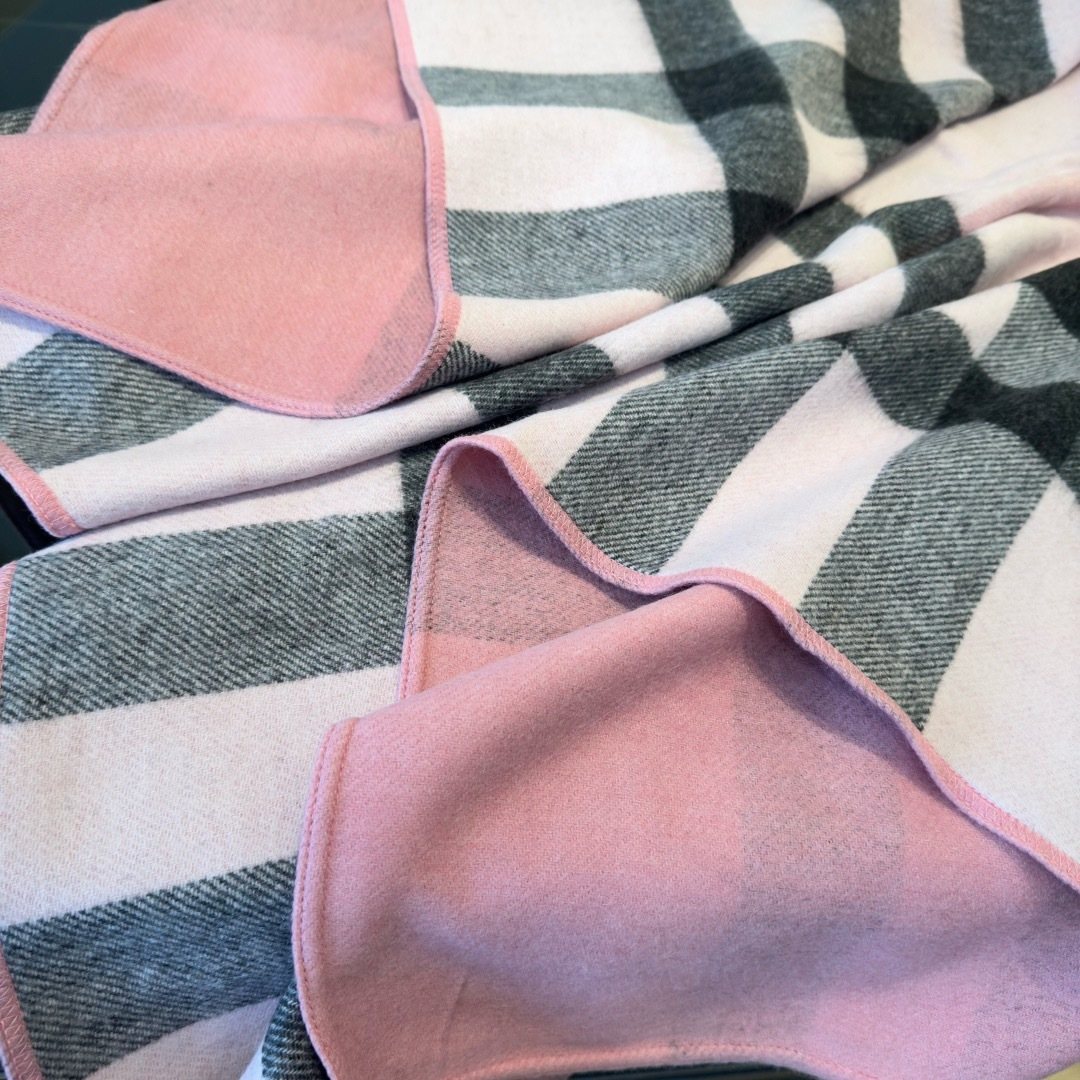 Burberry Reversible Plaid Cape Shawl