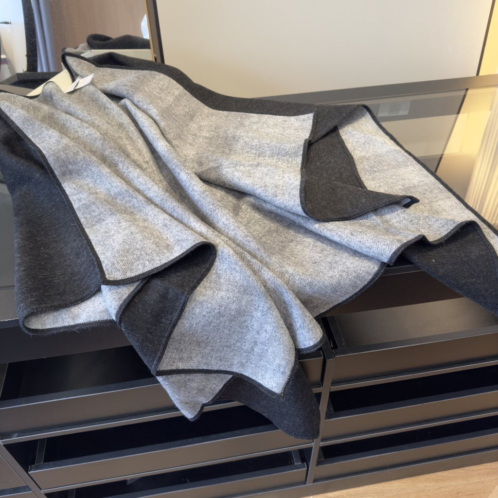 Burberry Reversible Plaid Cape Wrap