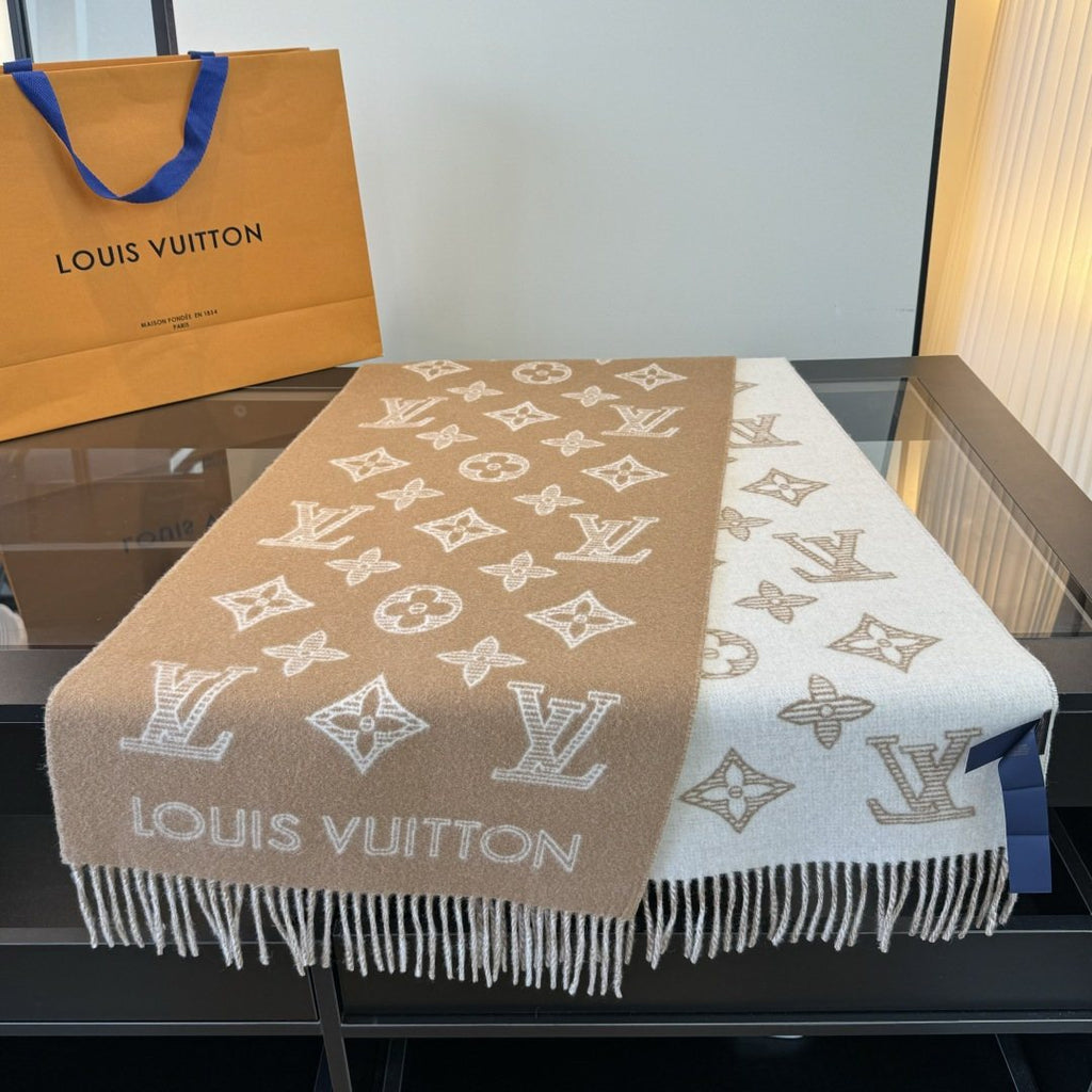 Louis Vuitton Reversible Monogram Knit Scarf
