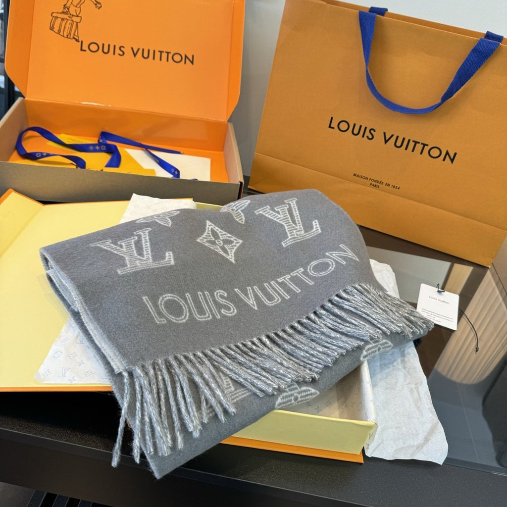 Louis Vuitton Reversible Monogram Knit Scarf