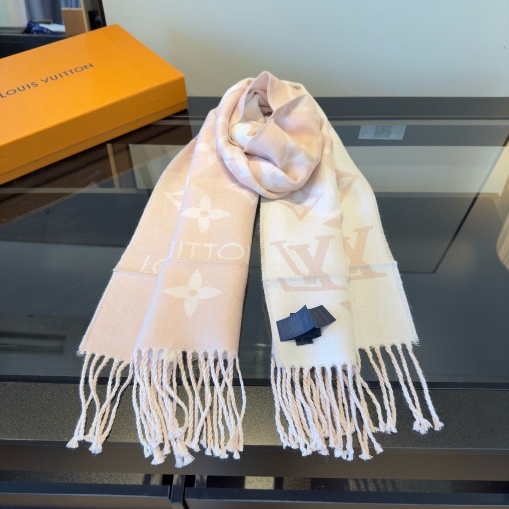 Louis Vuitton Oversized Monogram Wool Scarf - 180 x 30 cm