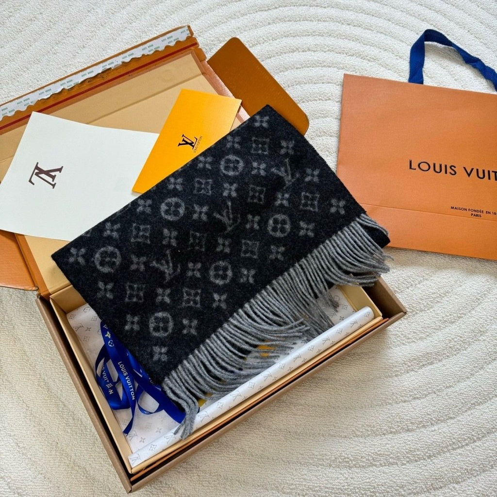Louis Vuitton Men's Monogram Fringe Scarf - 30 x 180 cm