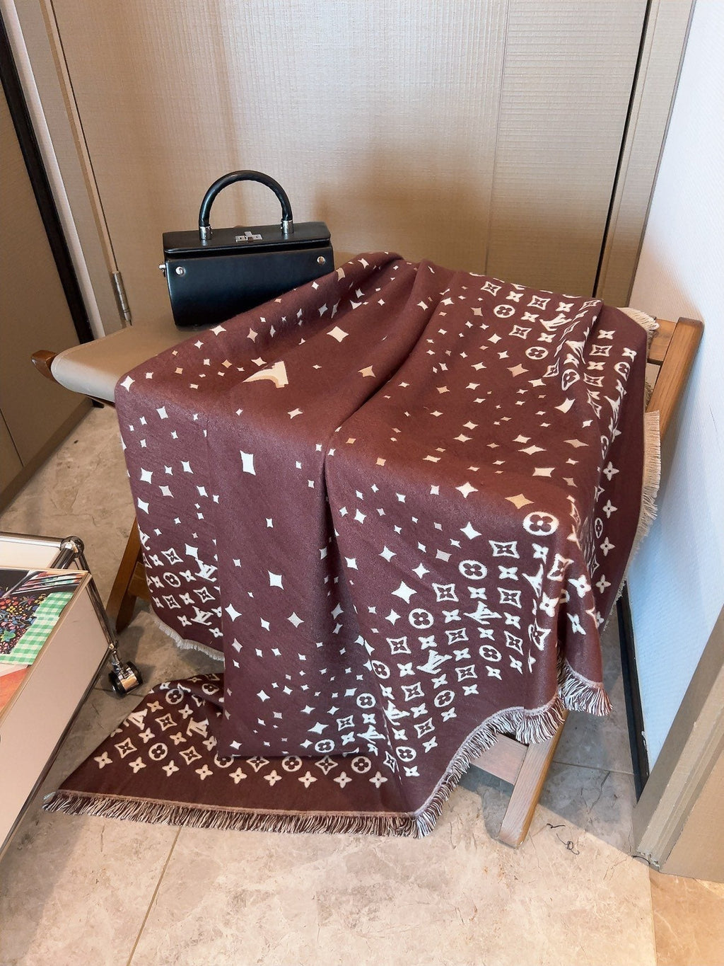 Louis Vuitton Starry Monogram Fringed Wrap