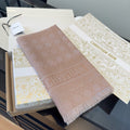 Dior Geometric Jacquard Fringed Square Scarf